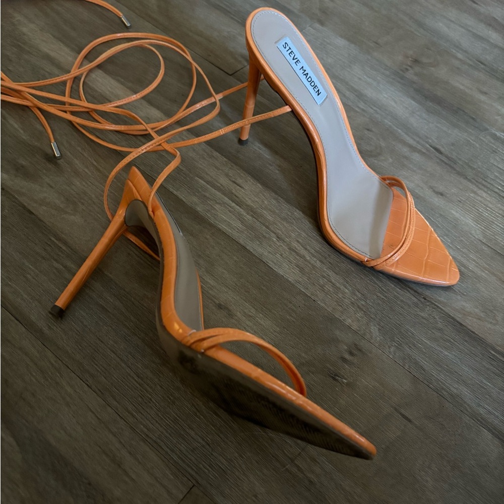 Steve Madden Vibrant Orange Heels